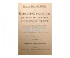 BOOKS ON EGYPT AND CHALDEA, VOLUME XXXI. A HIEROGLYPHIC VOCABULARY [THE BOOK OF THE DEAD]