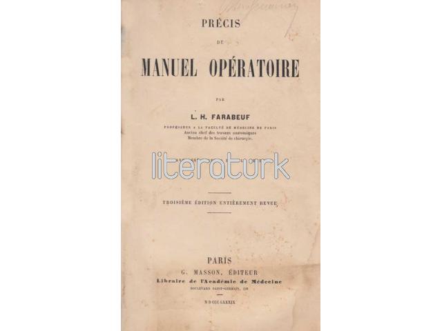 PRECIS DE MANUEL OPERATOIRE [FRANSIZCA]