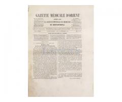 GAZETTE MEDICALE D'ORIENT ✩ XIX ANNEE, № 5-6 ✩ SEPTEMBRE 1875 [CERİDE-İ TIBBİYE-İ ŞARKİYE]